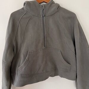 Lululemon Scuba 1/2 Zip Grey Sage